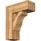 Ekena Millwork Balboa Block Rough Sawn Bracket w/ Offset Brace, Western Red Cedar, 8"W x 20"D x 24"H BKT0806X20X24BOA05RWR - alternate 1